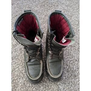 Cabelas Leather Gore-Tex Lined Work Hunting Boots Thinsulate Mens Size 10 D